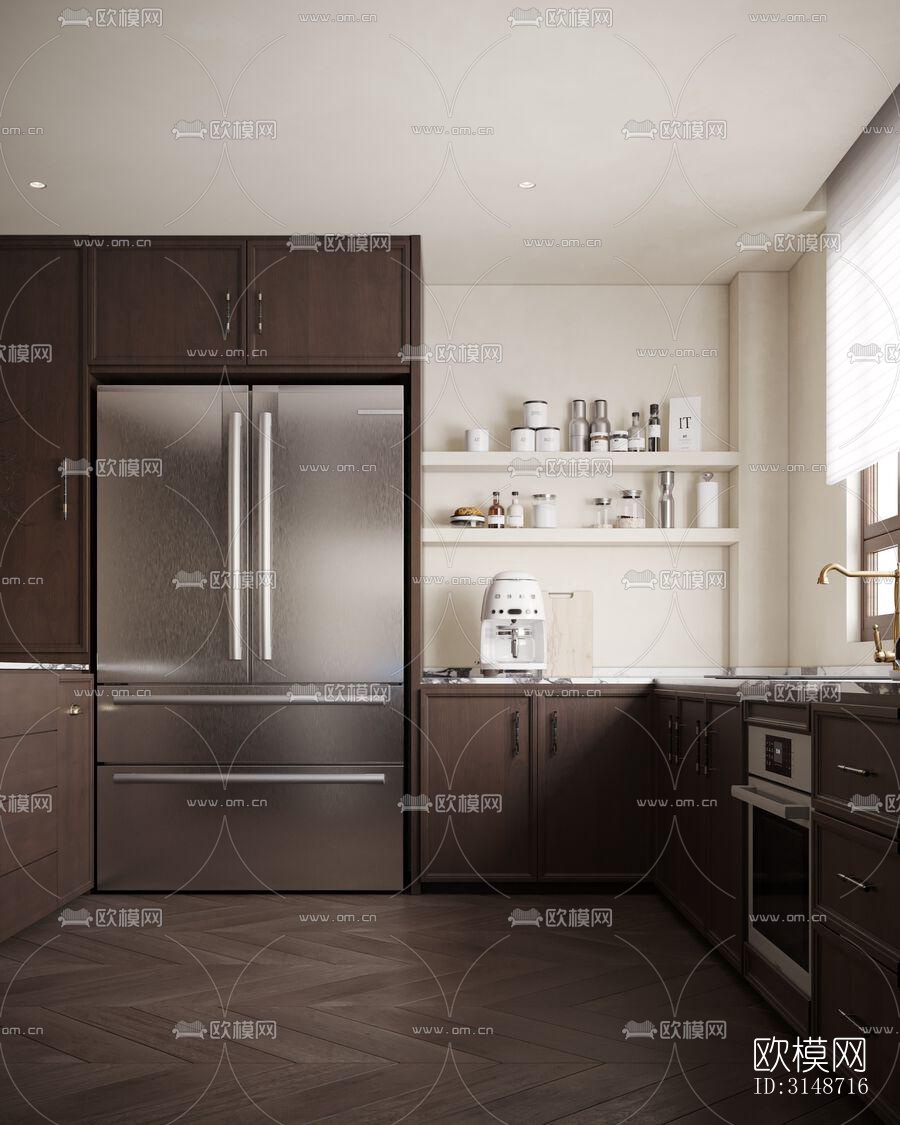 中古风平层效果图下载（渲染图3）