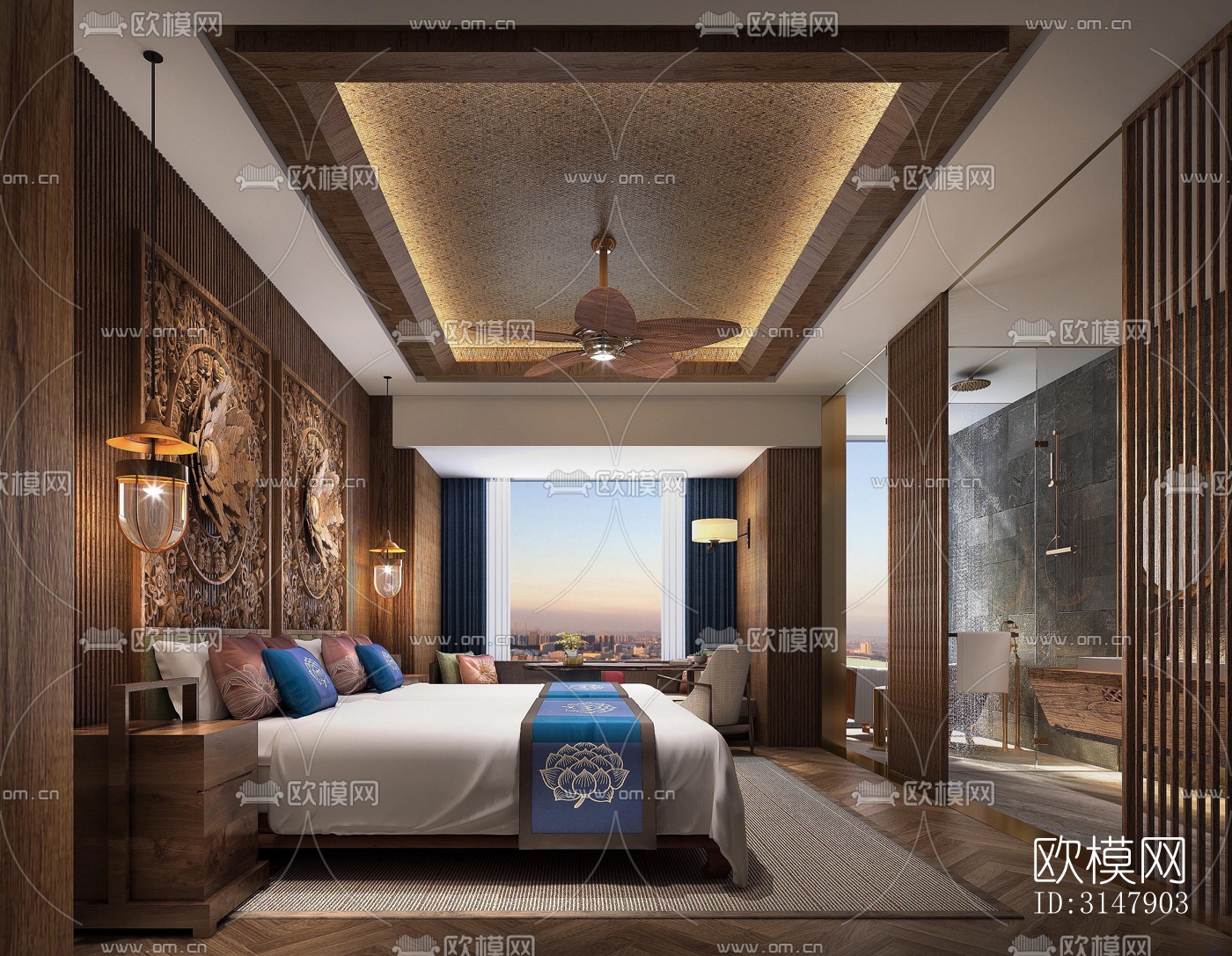 东南亚酒店民宿效果图下载（渲染图6）