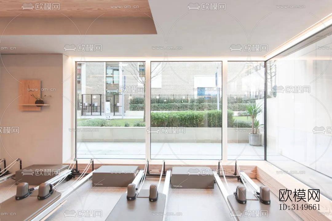 原木风健身房效果图下载（渲染图5）