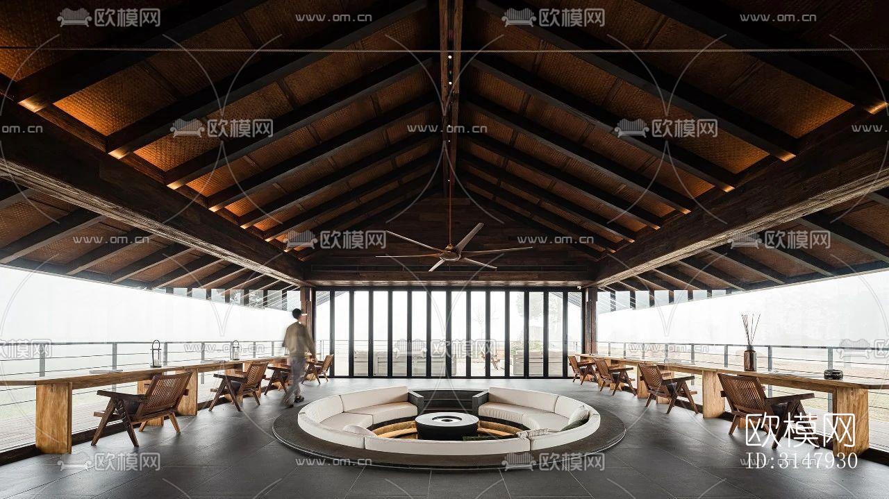 侘寂酒店民宿效果图下载（渲染图15）