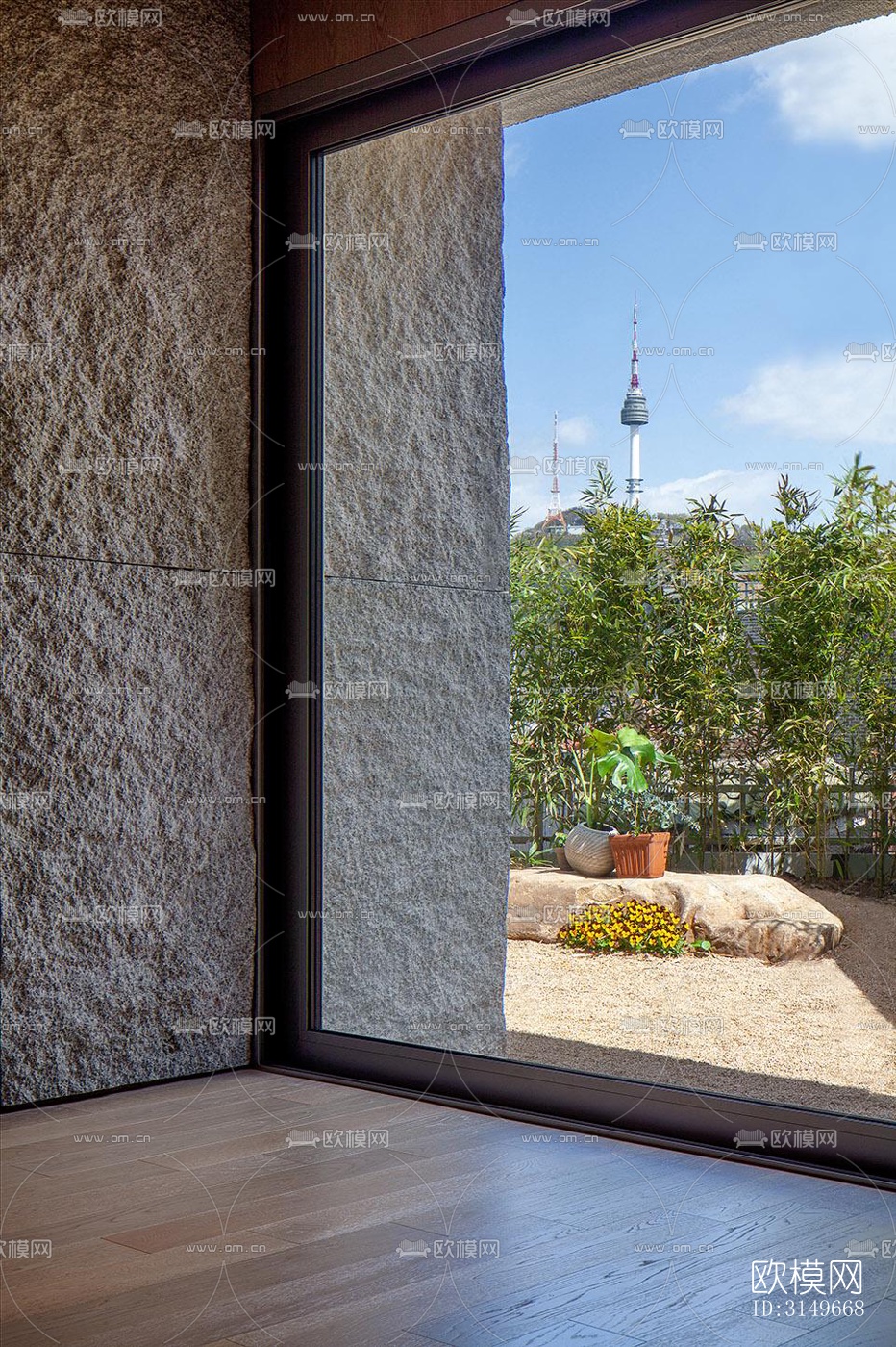 原木风健身房效果图下载（渲染图4）