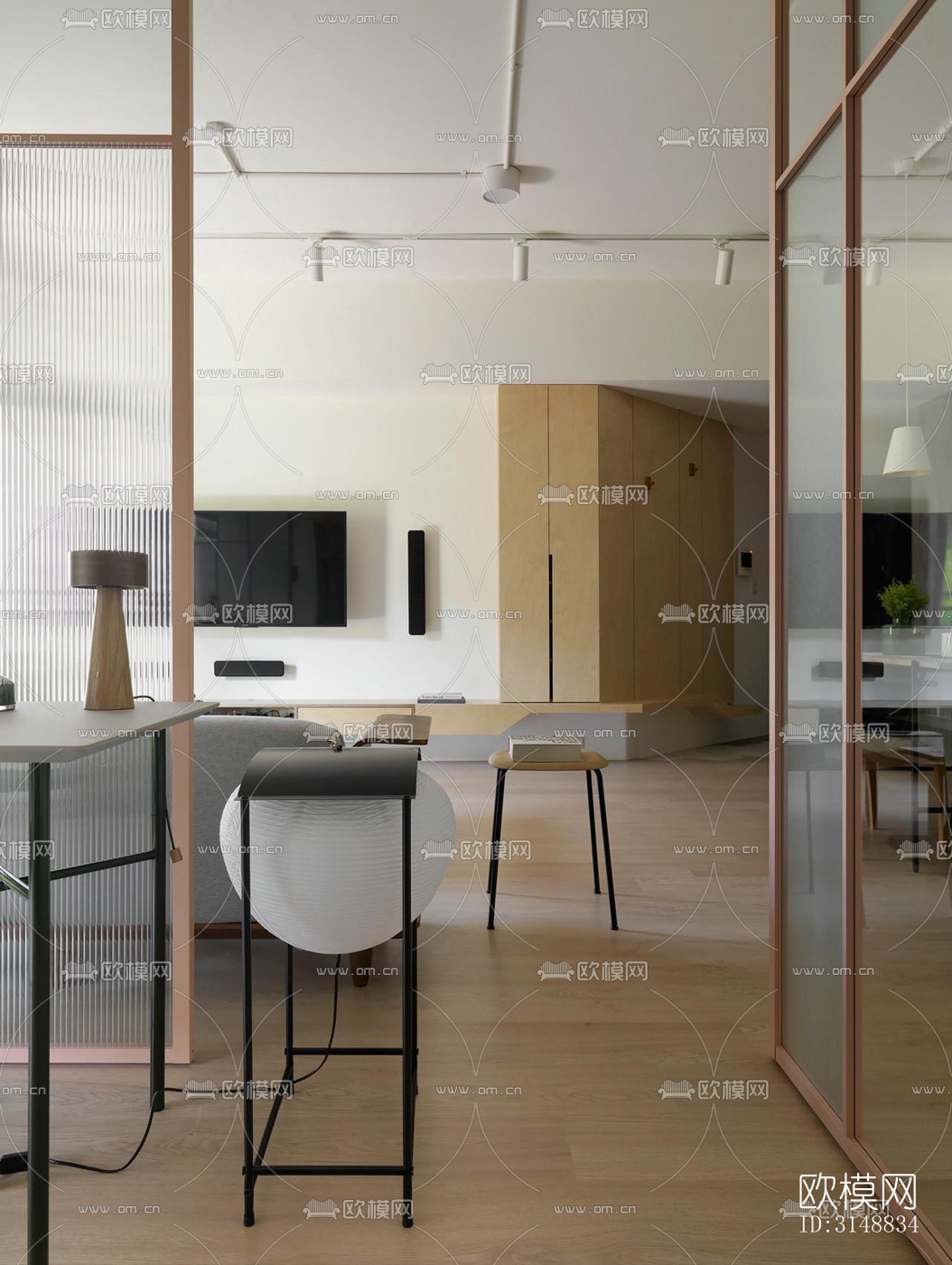 北欧平层效果图下载（渲染图3）