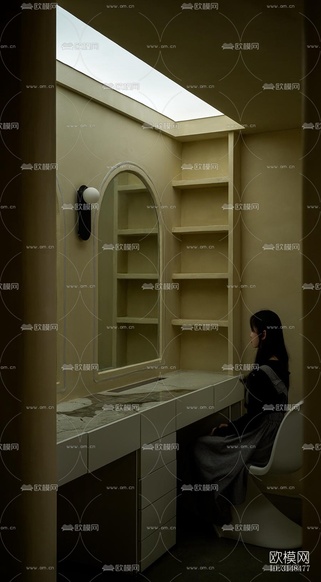 侘寂美容院效果图下载(渲染图6)