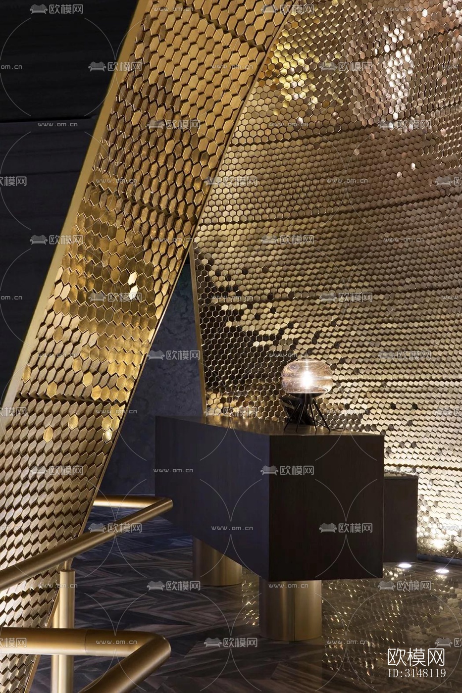 现代酒店民宿效果图下载（渲染图14）