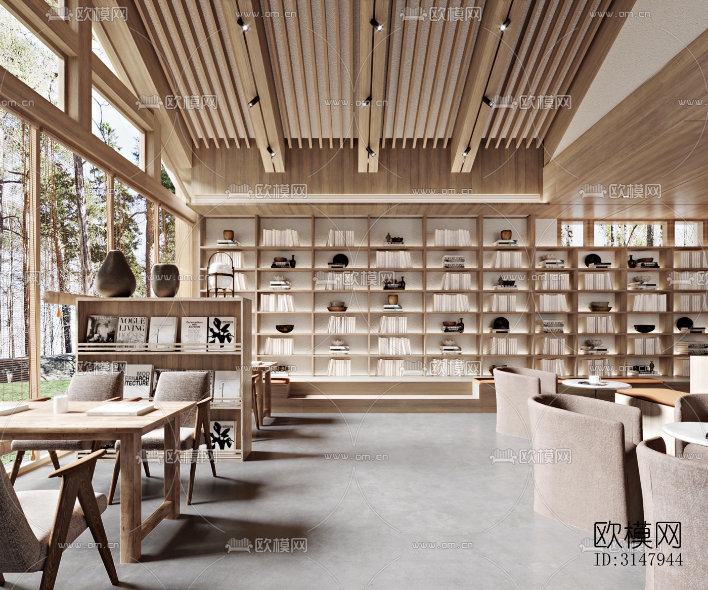 侘寂酒店民宿效果图下载（渲染图5）