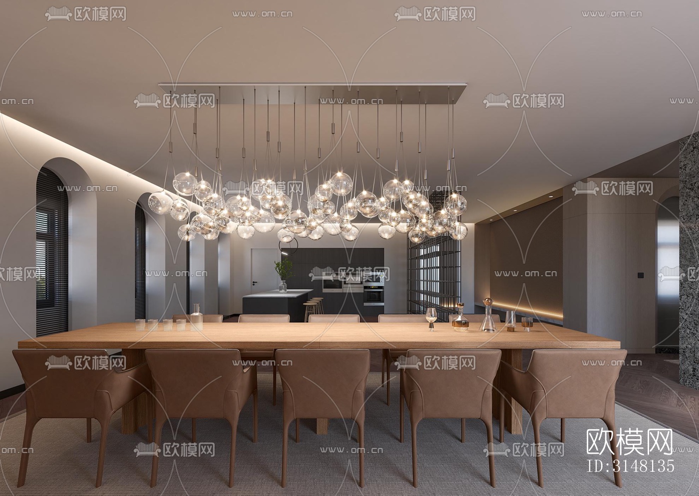 现代酒店民宿效果图下载（渲染图4）