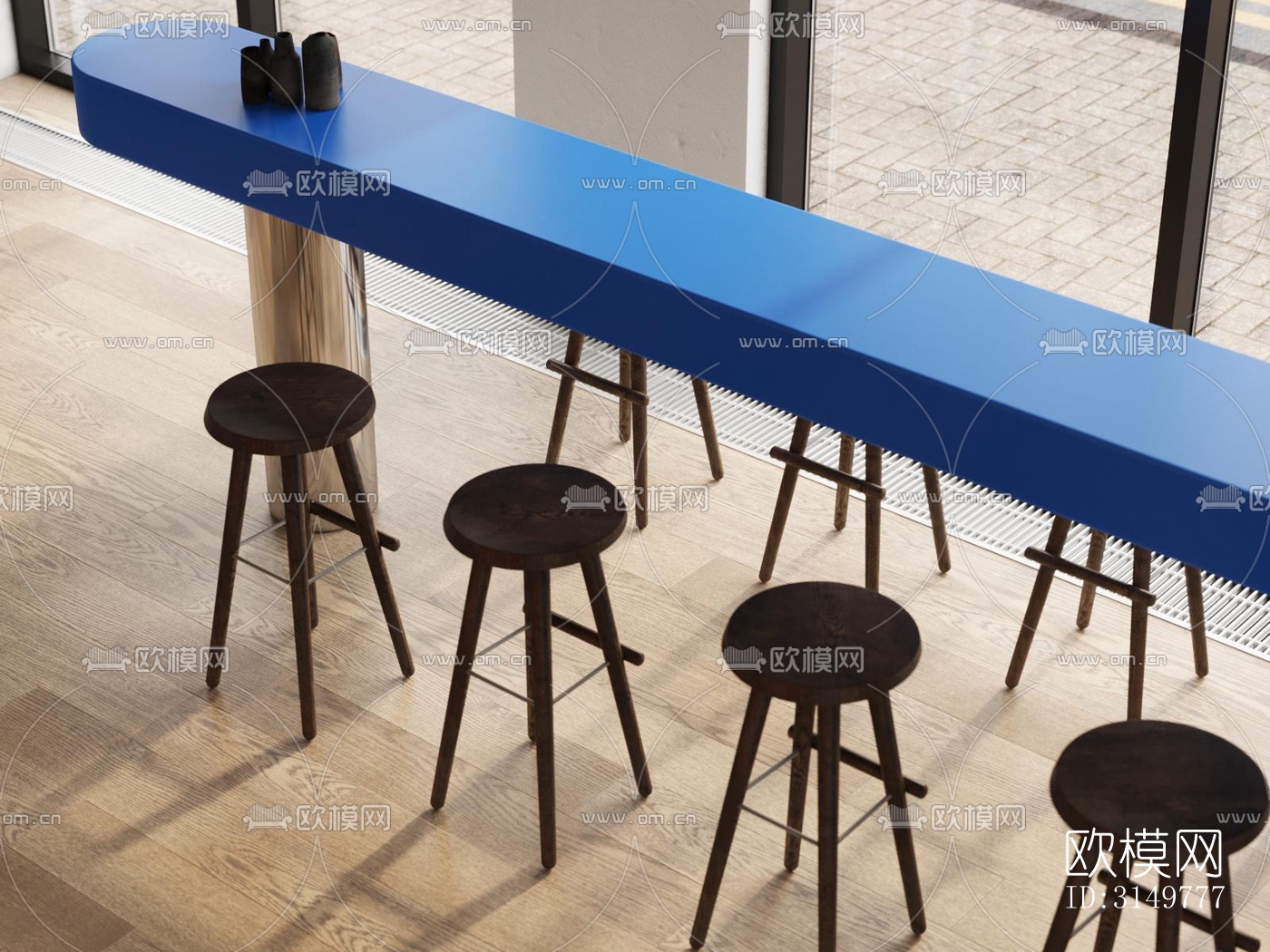 北欧咖啡奶茶效果图下载（渲染图7）