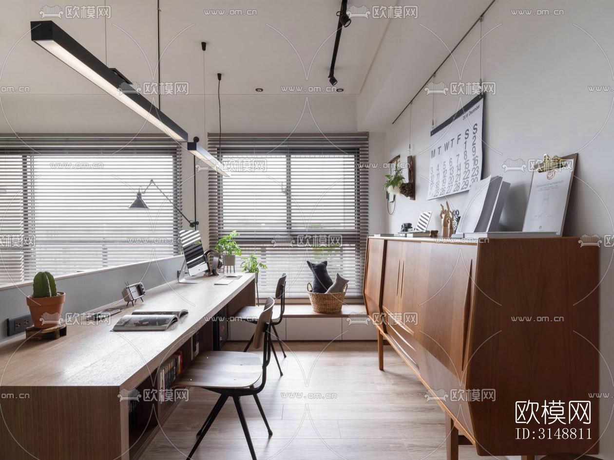 北欧平层效果图下载（渲染图6）