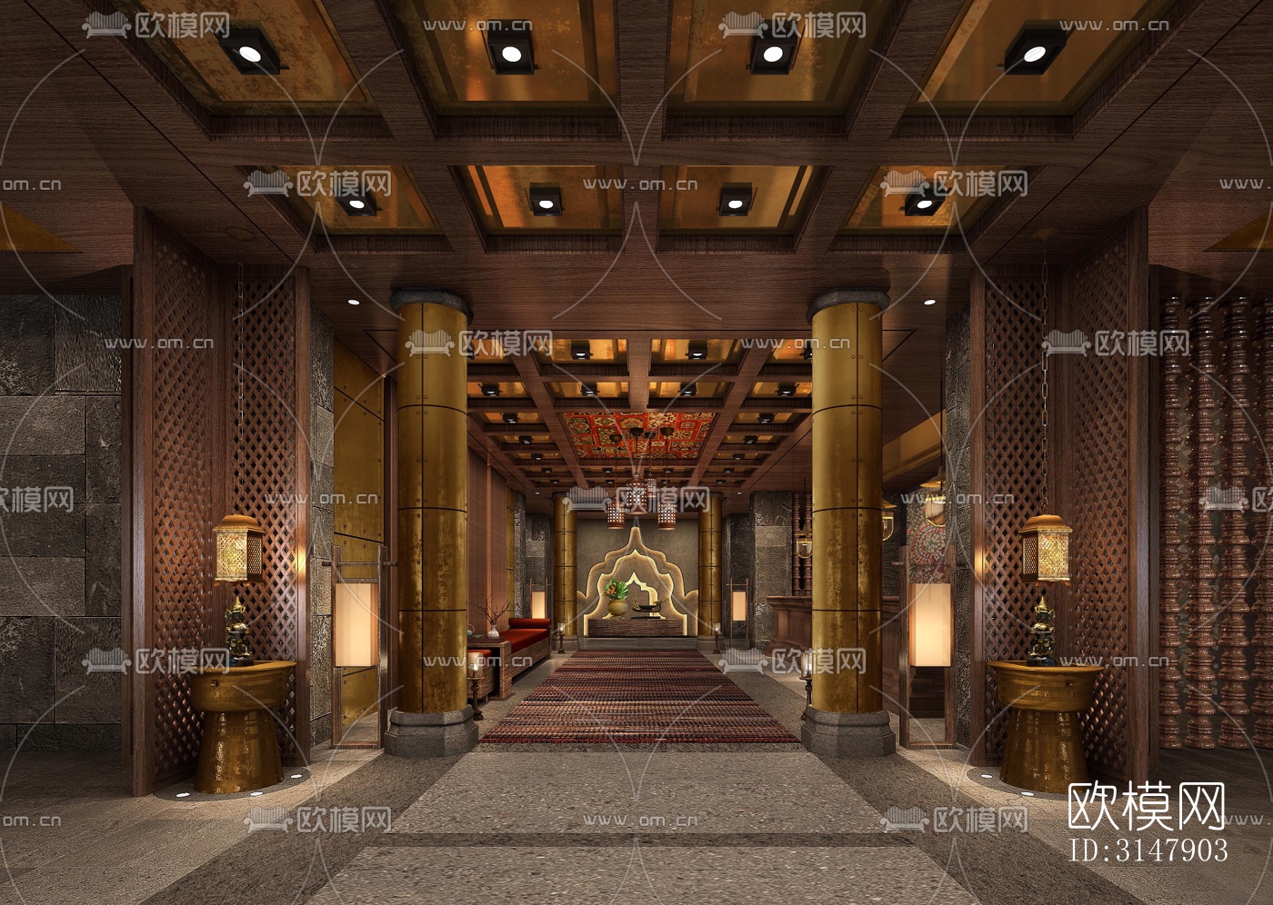 东南亚酒店民宿效果图下载（渲染图7）