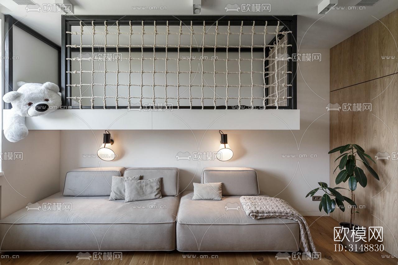 北欧平层效果图下载（渲染图15）