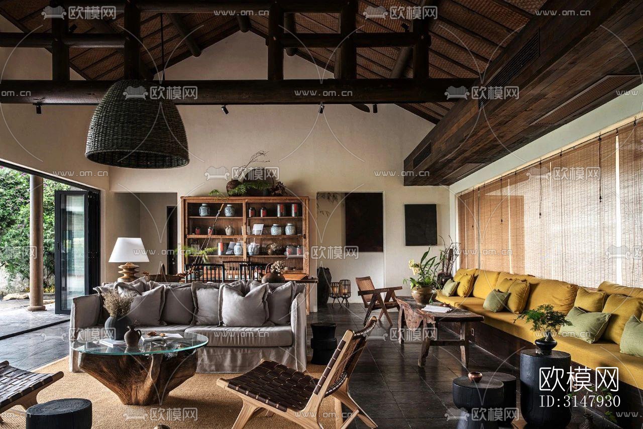 侘寂酒店民宿效果图下载（渲染图3）