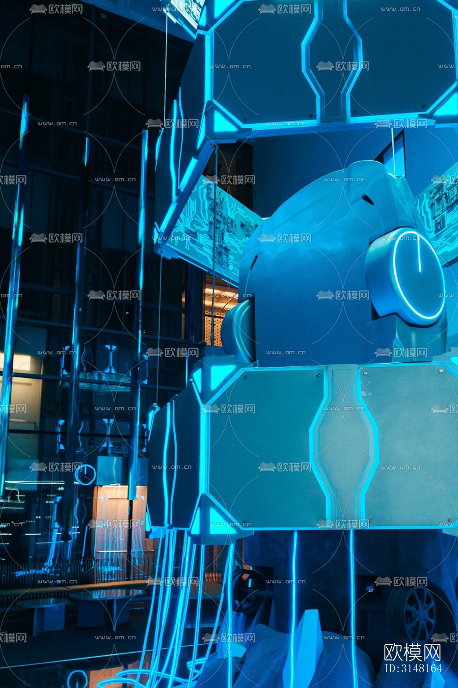 现代酒店民宿效果图下载（渲染图5）