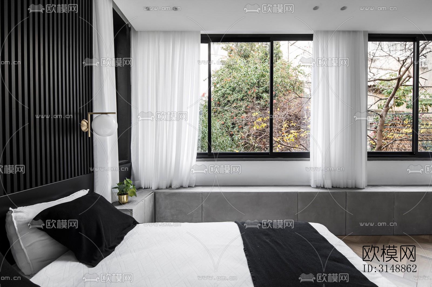 北欧平层效果图下载（渲染图15）