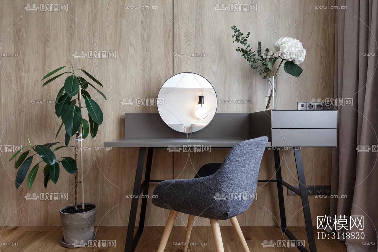 北欧平层效果图下载（渲染图17）