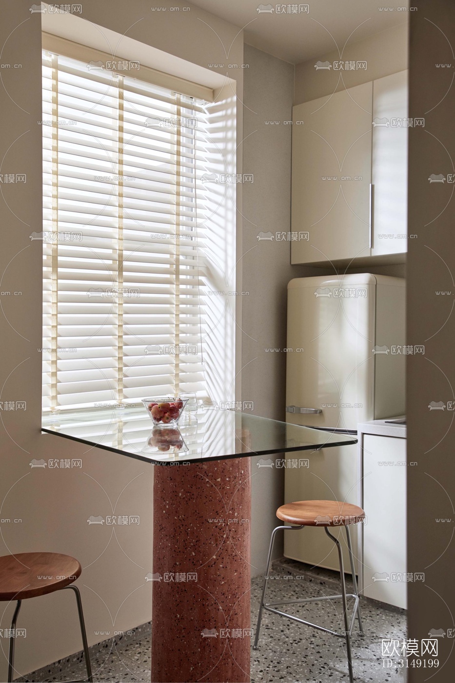 现代平层效果图下载（渲染图4）