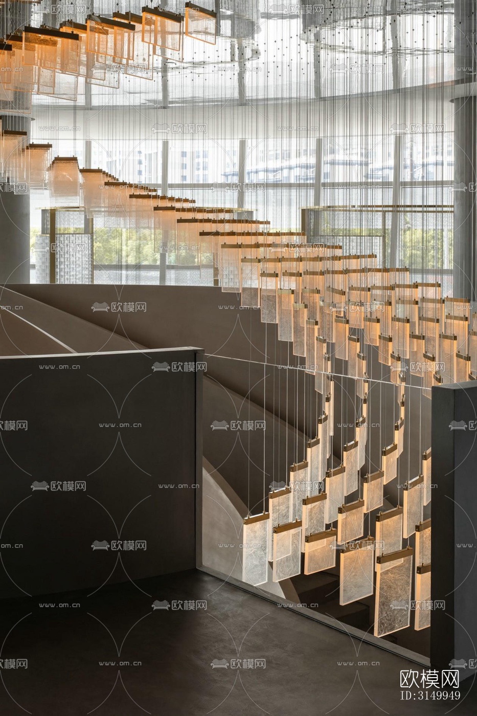 高级灰火锅烤肉效果图下载（渲染图5）