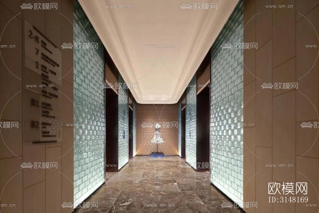 现代酒店民宿效果图下载（渲染图15）