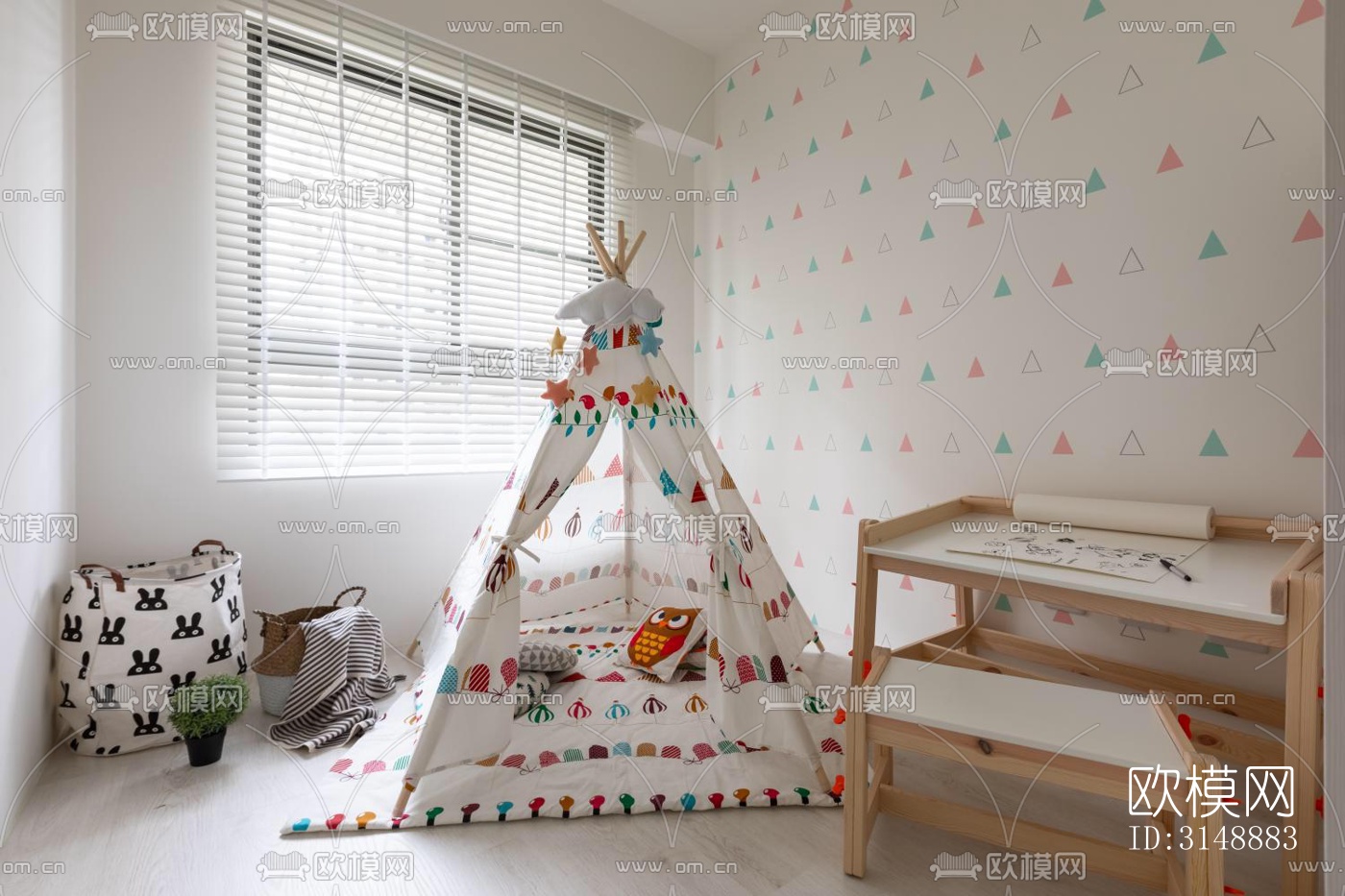 原木风平层效果图下载（渲染图13）