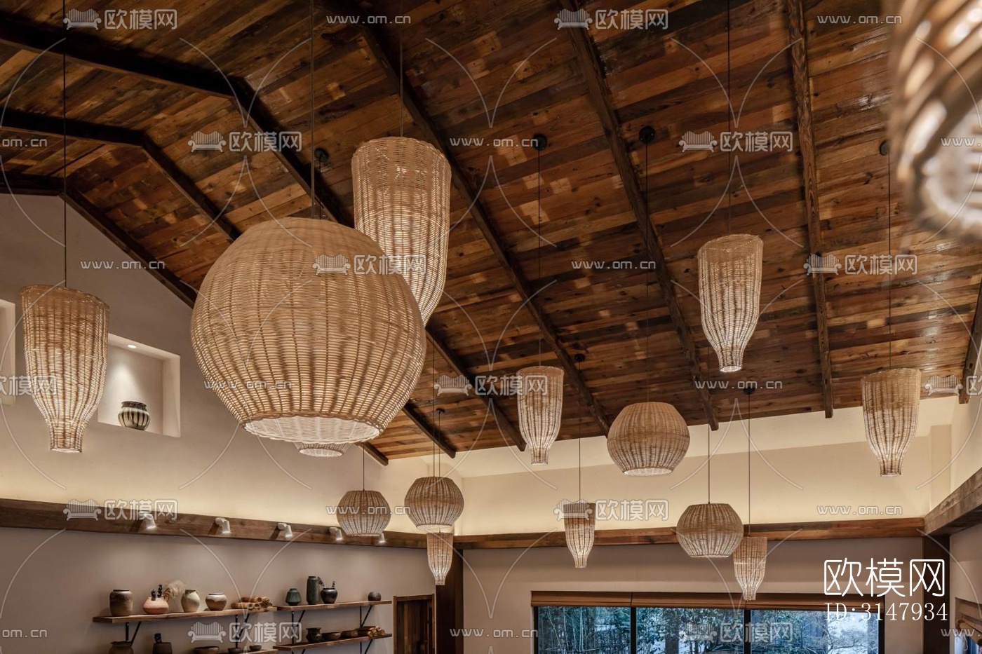 侘寂酒店民宿效果图下载（渲染图12）