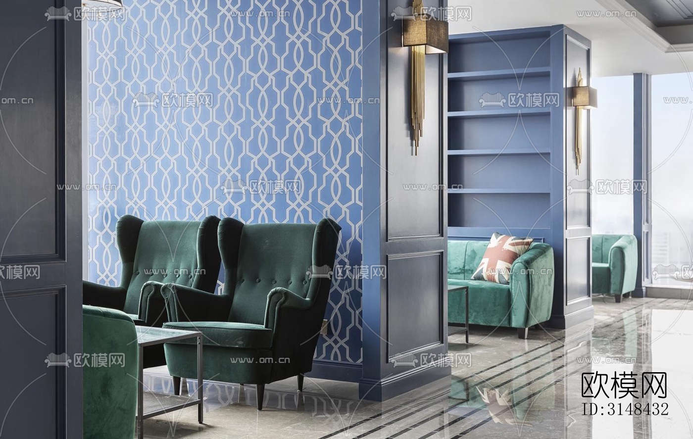 欧式养生会所效果图下载（渲染图5）