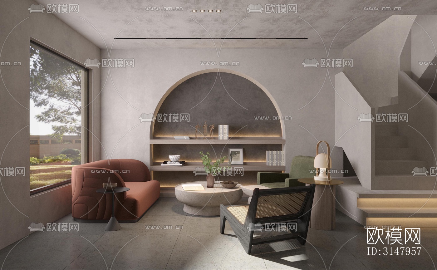 侘寂酒店民宿效果图下载（渲染图6）