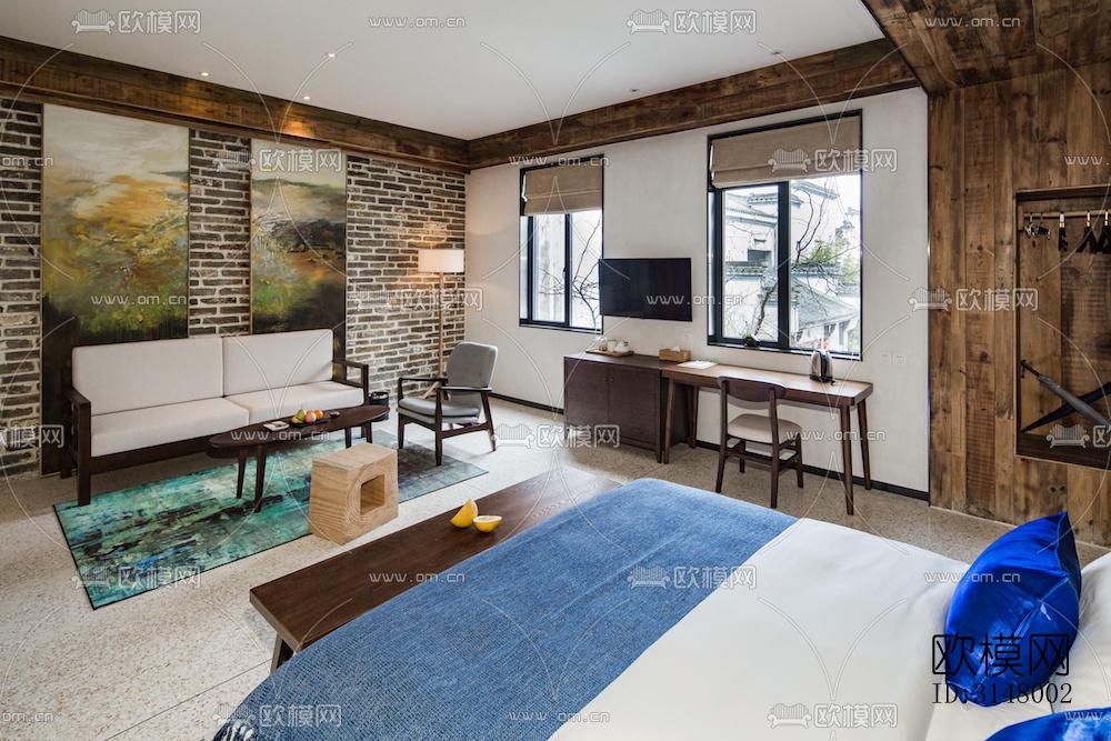 北欧酒店民宿效果图下载（渲染图3）