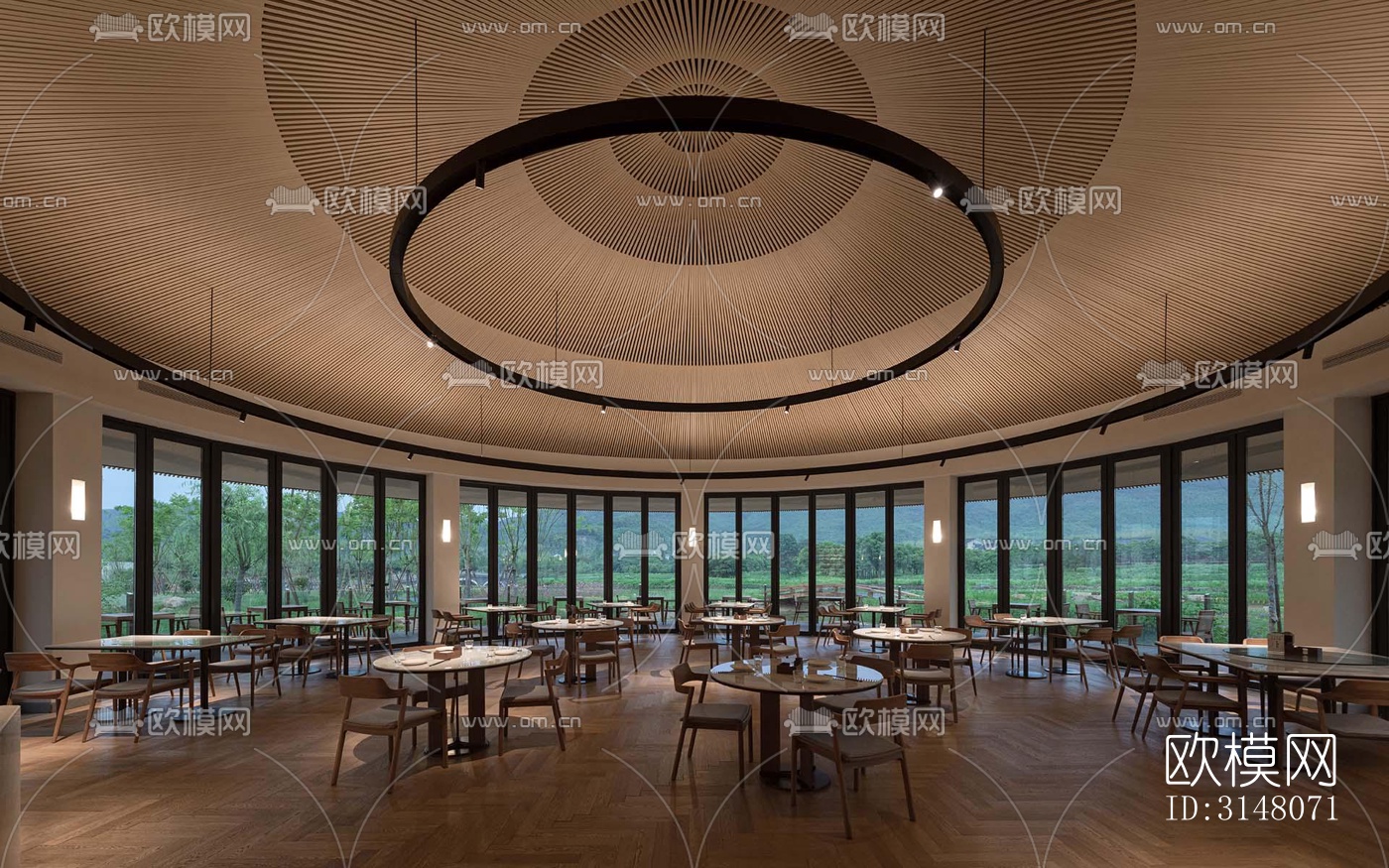 现代酒店民宿效果图下载（渲染图13）