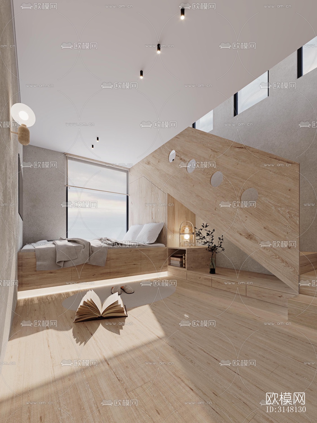 现代酒店民宿效果图下载（渲染图9）