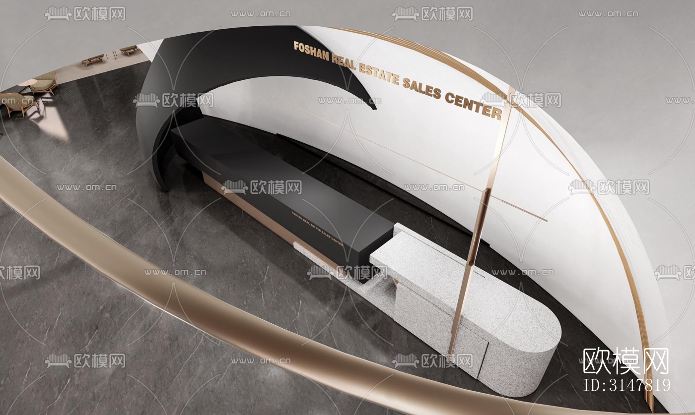 现代售楼处效果图下载（渲染图10）