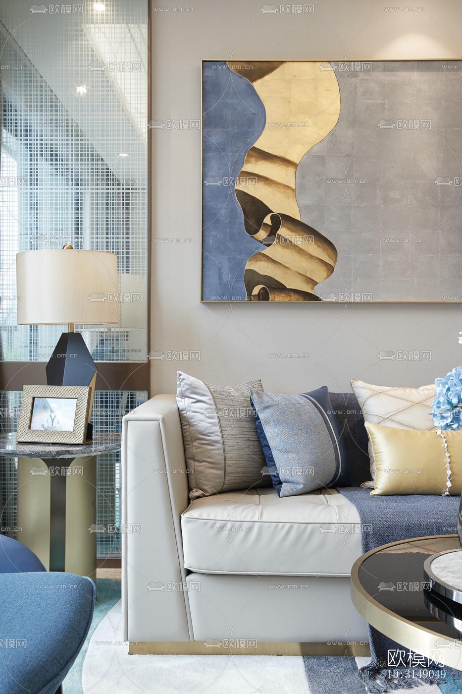 欧式平层效果图下载（渲染图2）