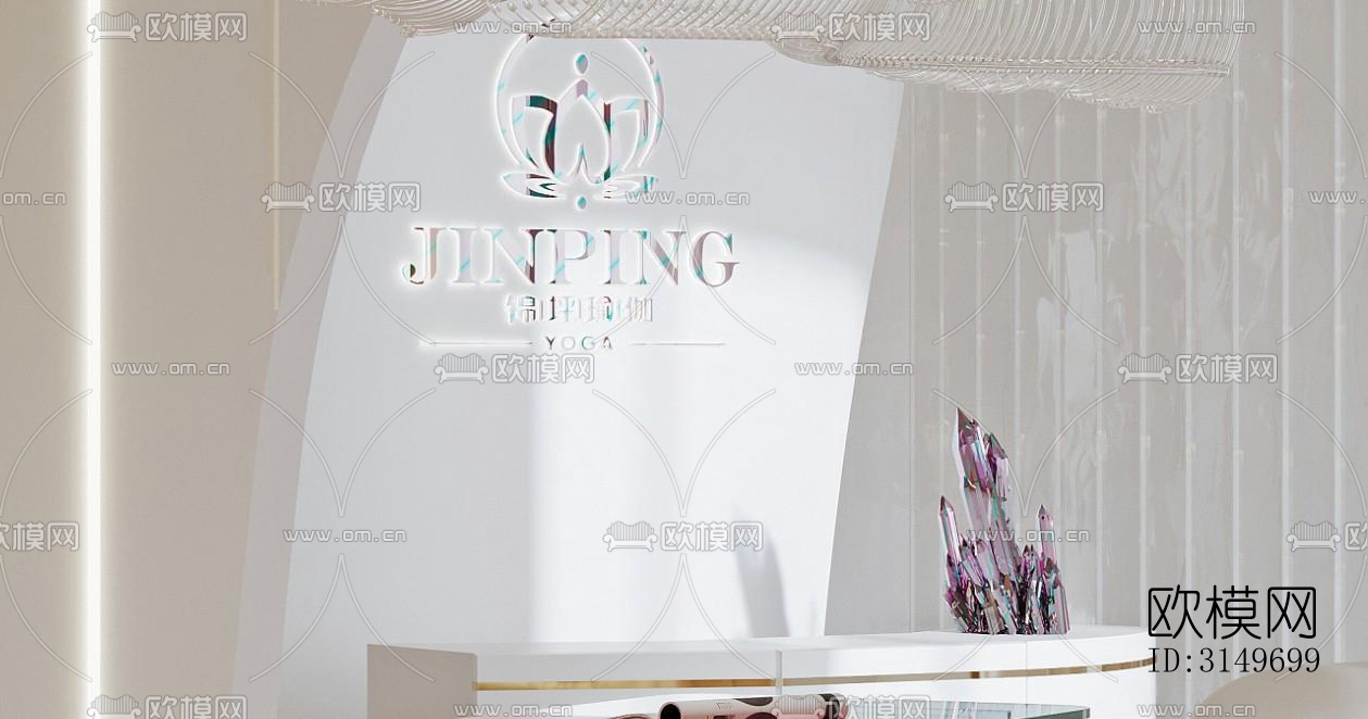 现代健身房效果图下载（渲染图13）