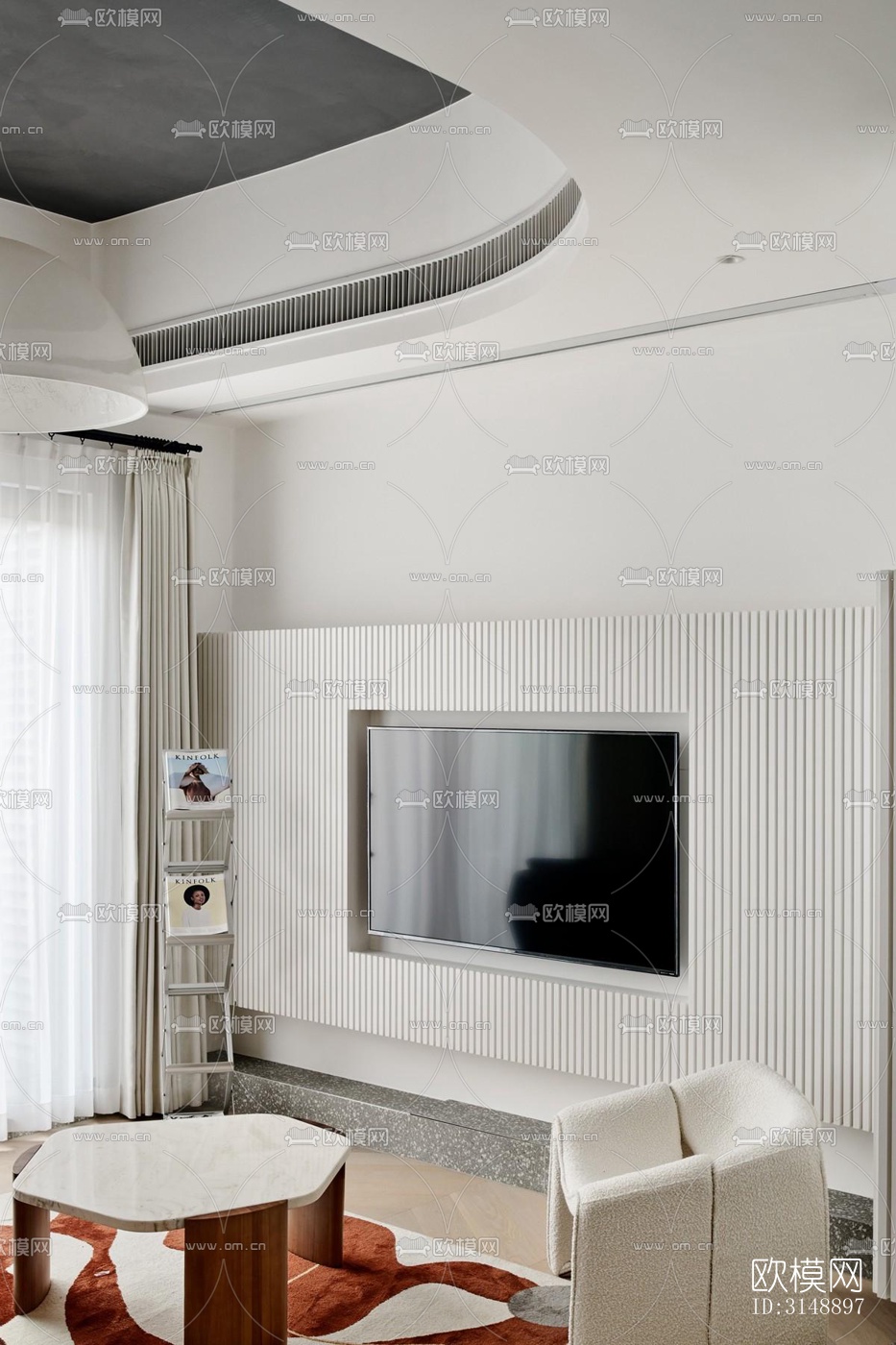 后现代平层效果图下载（渲染图8）