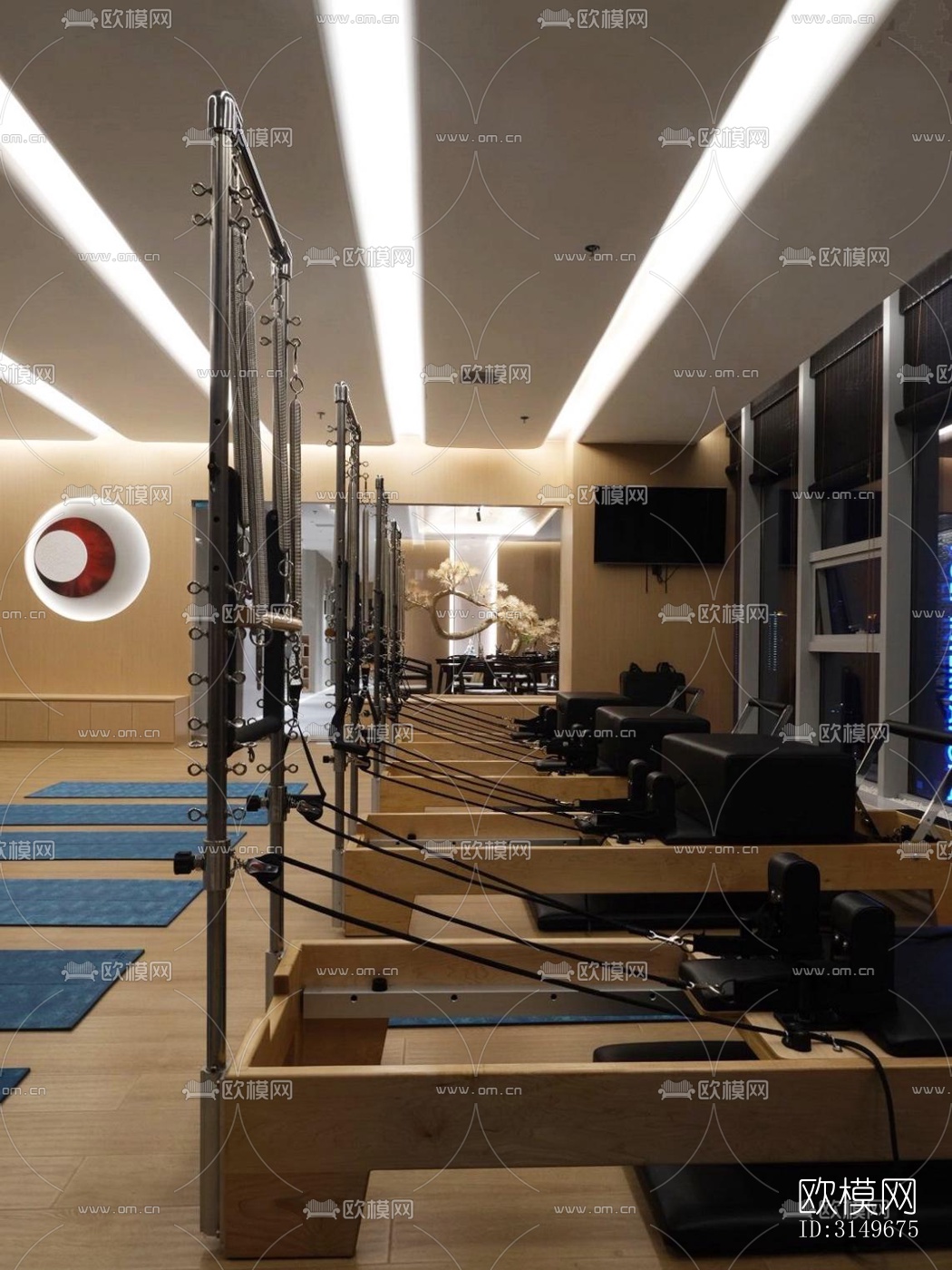 原木风健身房效果图下载（渲染图18）