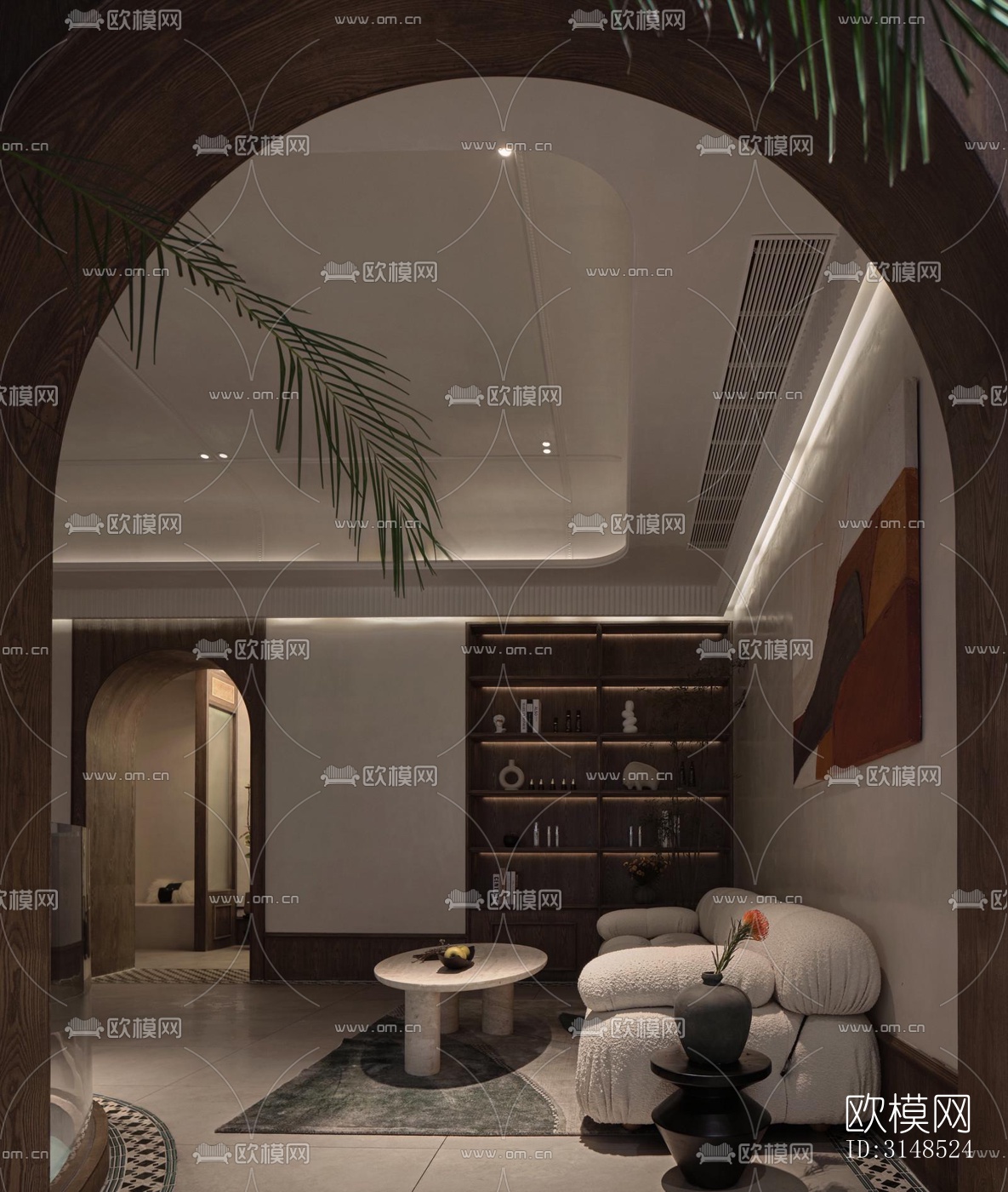 现代美容院效果图下载（渲染图5）