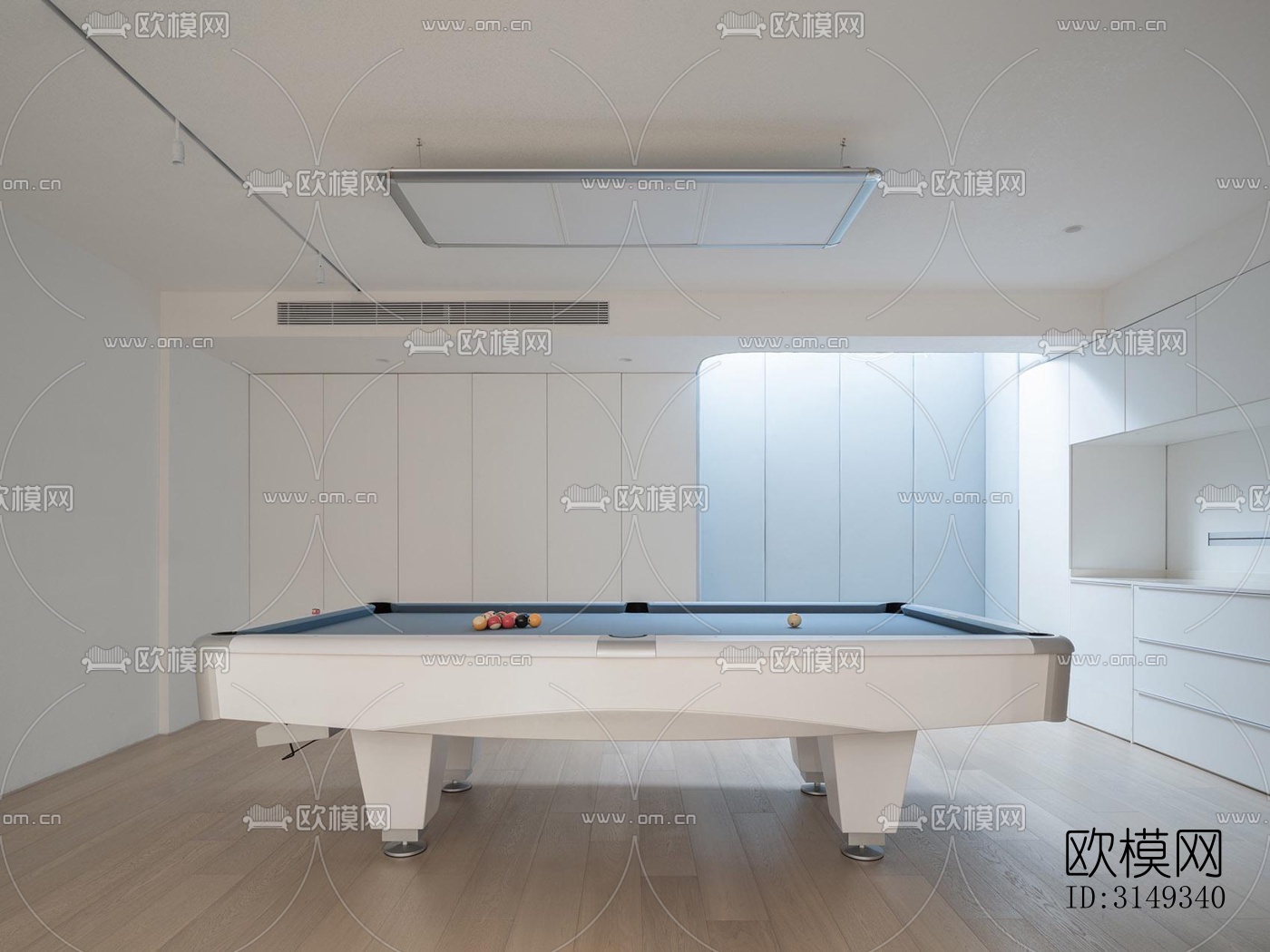 现代平层效果图下载（渲染图19）