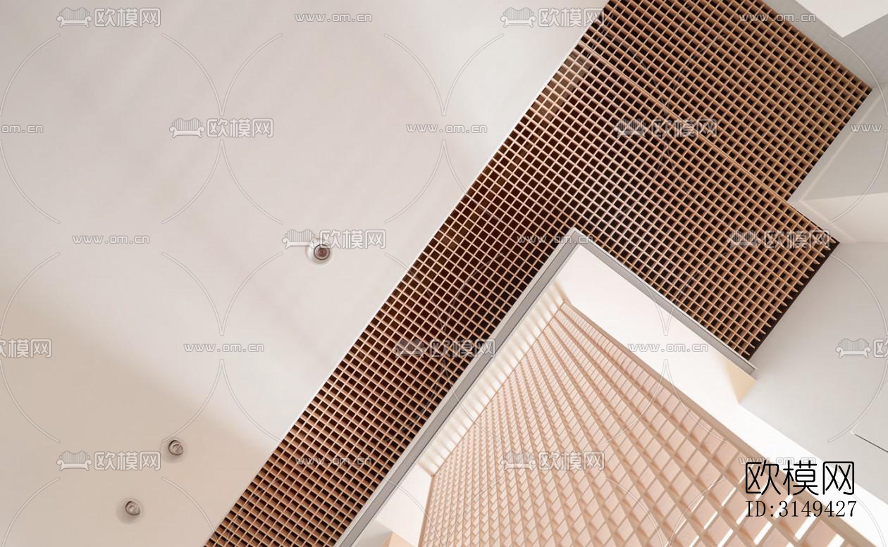 现代平层效果图下载（渲染图14）