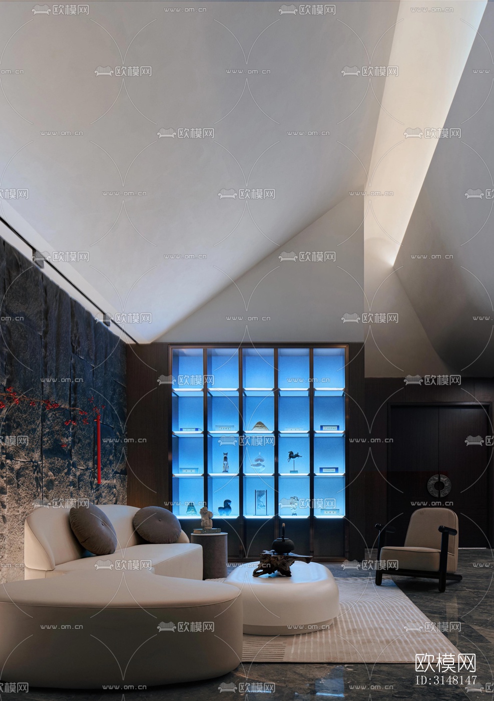 现代酒店民宿效果图下载（渲染图19）