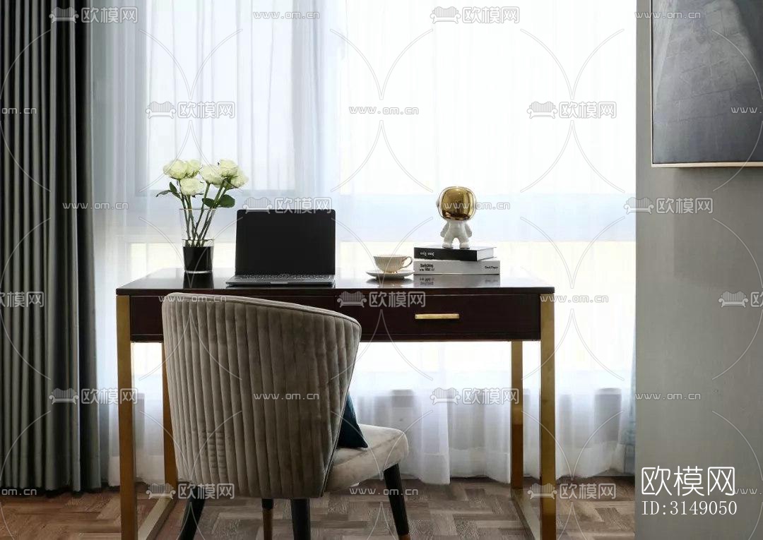 欧式平层效果图下载（渲染图15）