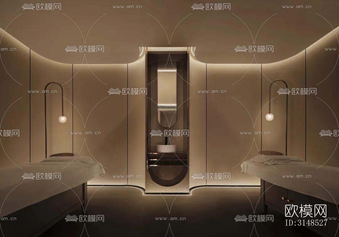 现代美容院效果图下载（渲染图11）