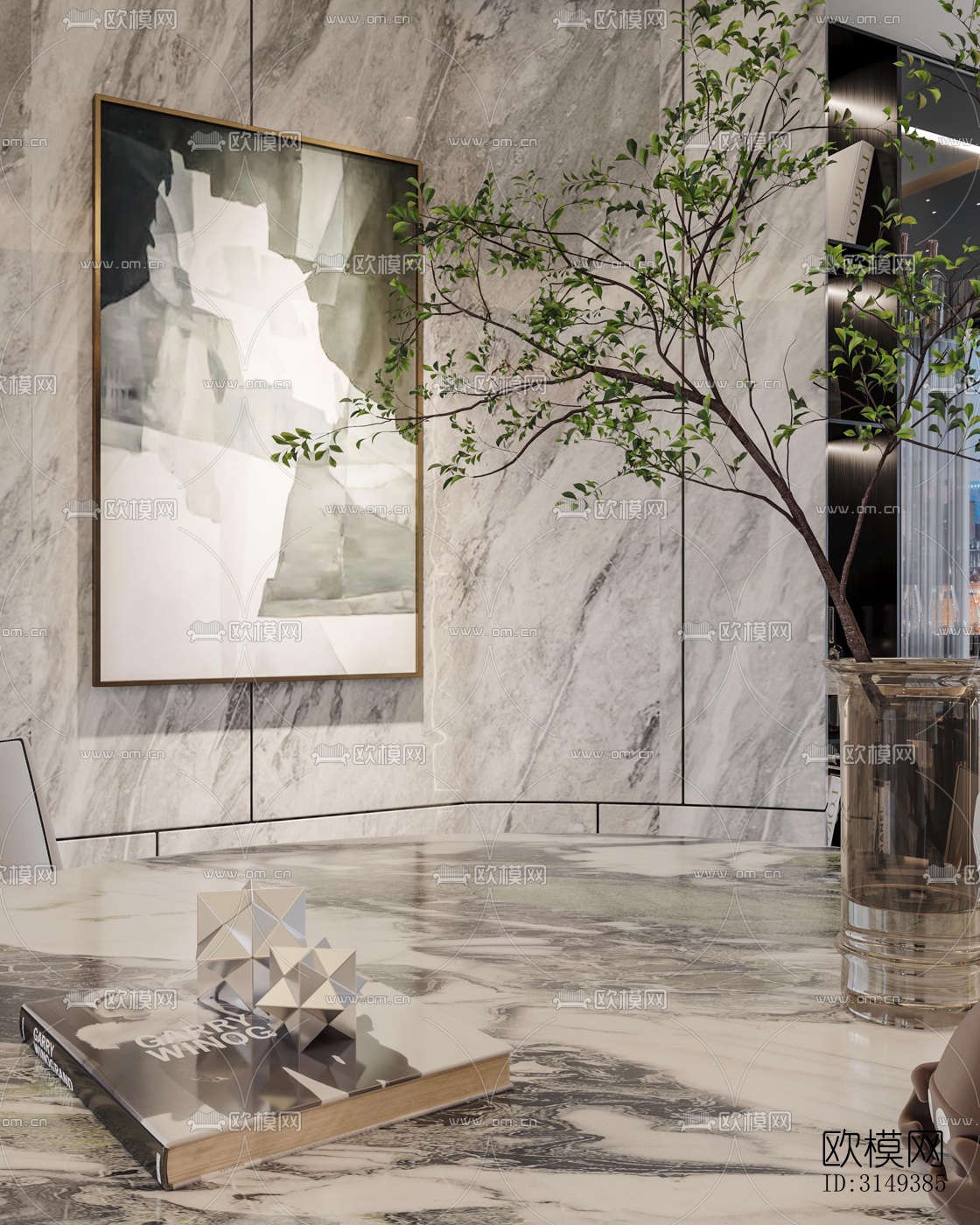 现代平层效果图下载（渲染图5）