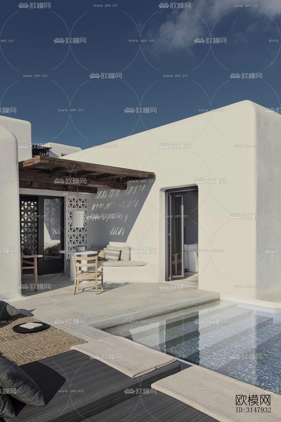 侘寂酒店民宿效果图下载（渲染图1）