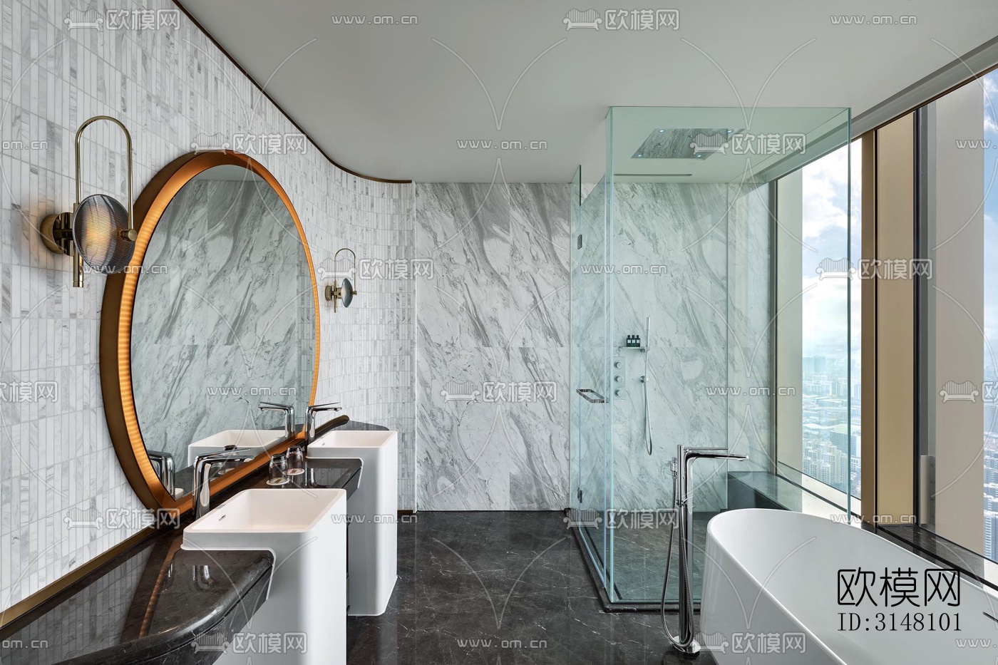 现代酒店民宿效果图下载（渲染图15）