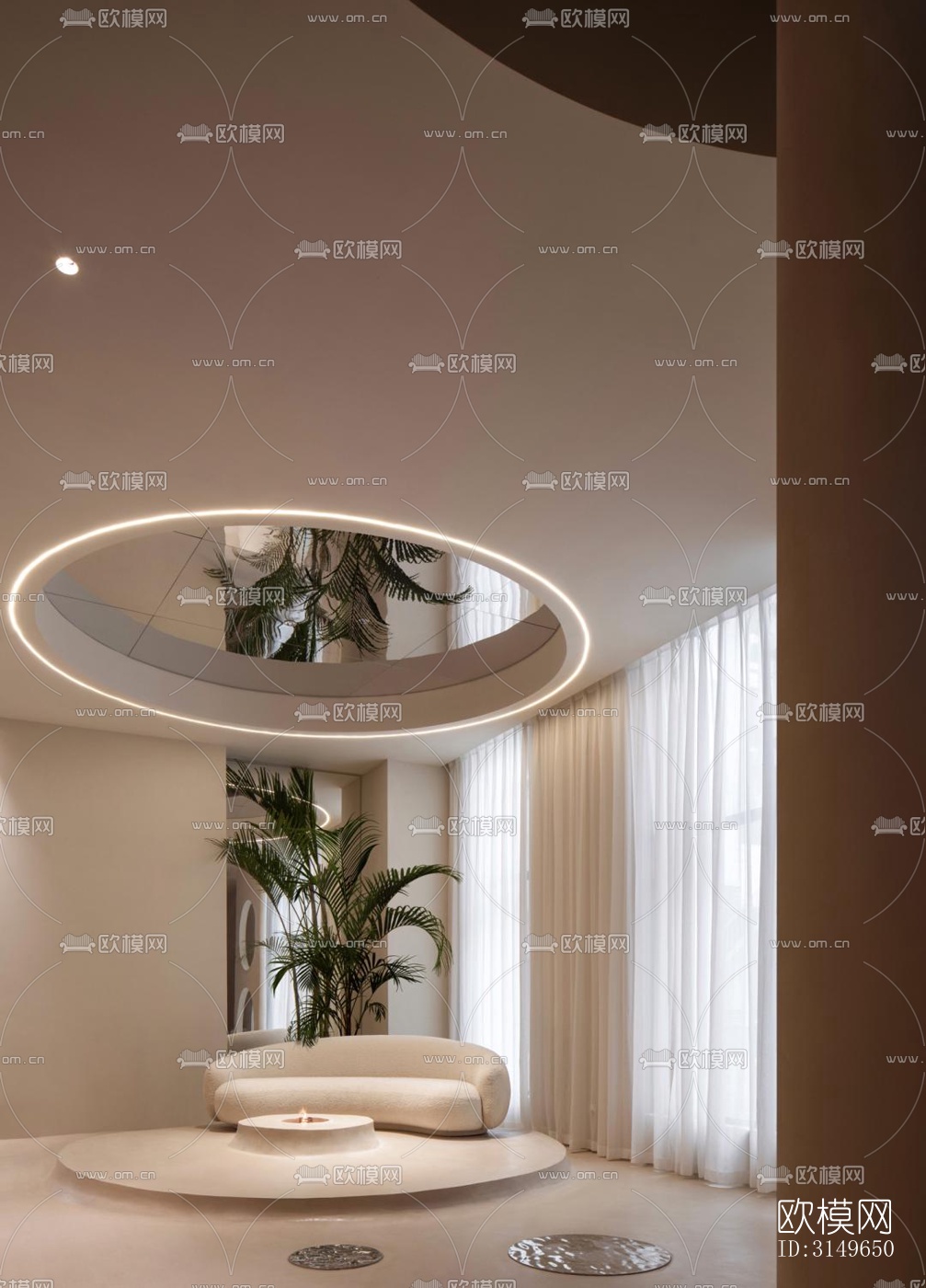 侘寂健身房效果图下载（渲染图2）