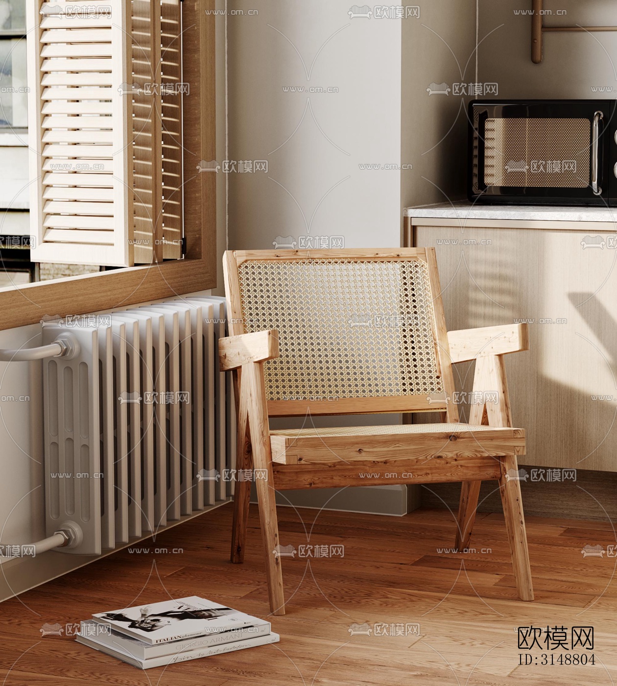 侘寂平层效果图下载（渲染图5）