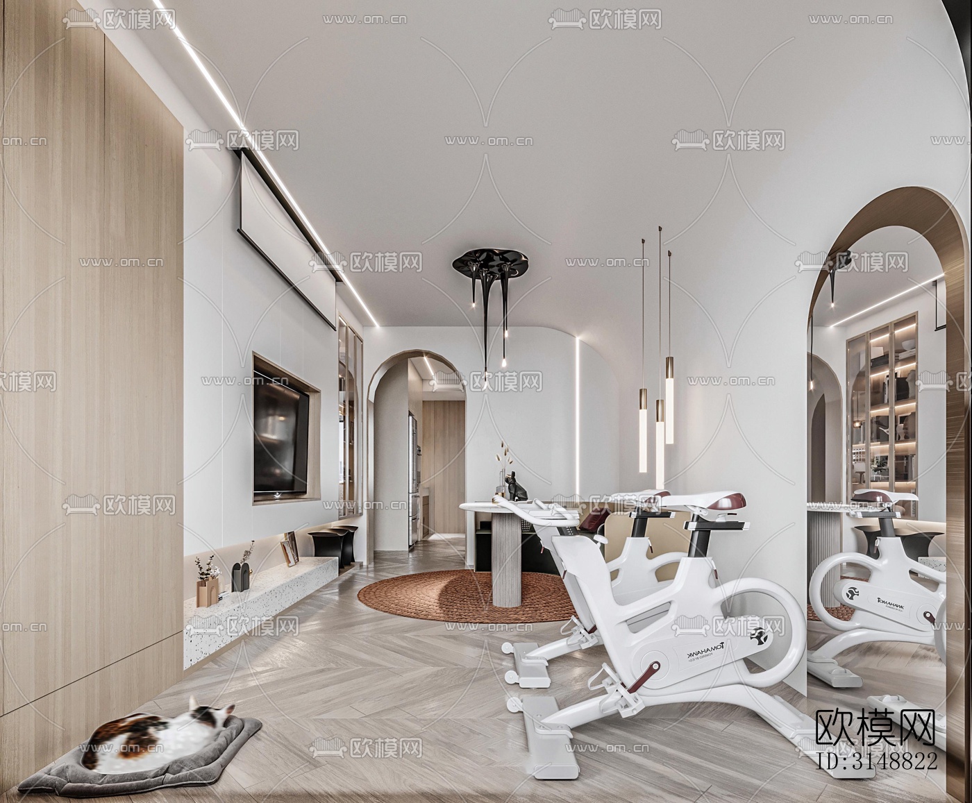 北欧平层效果图下载（渲染图8）