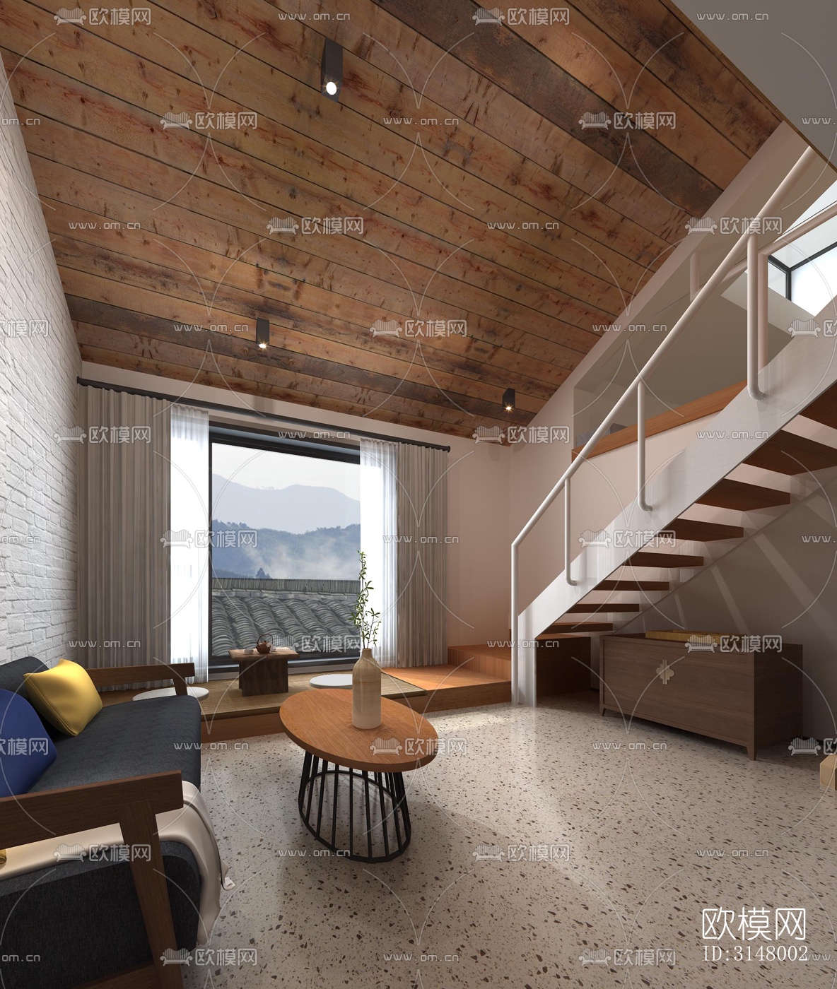 北欧酒店民宿效果图下载（渲染图2）