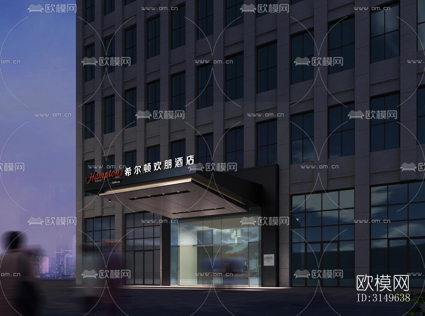 现代商业建筑效果图下载（渲染图5）