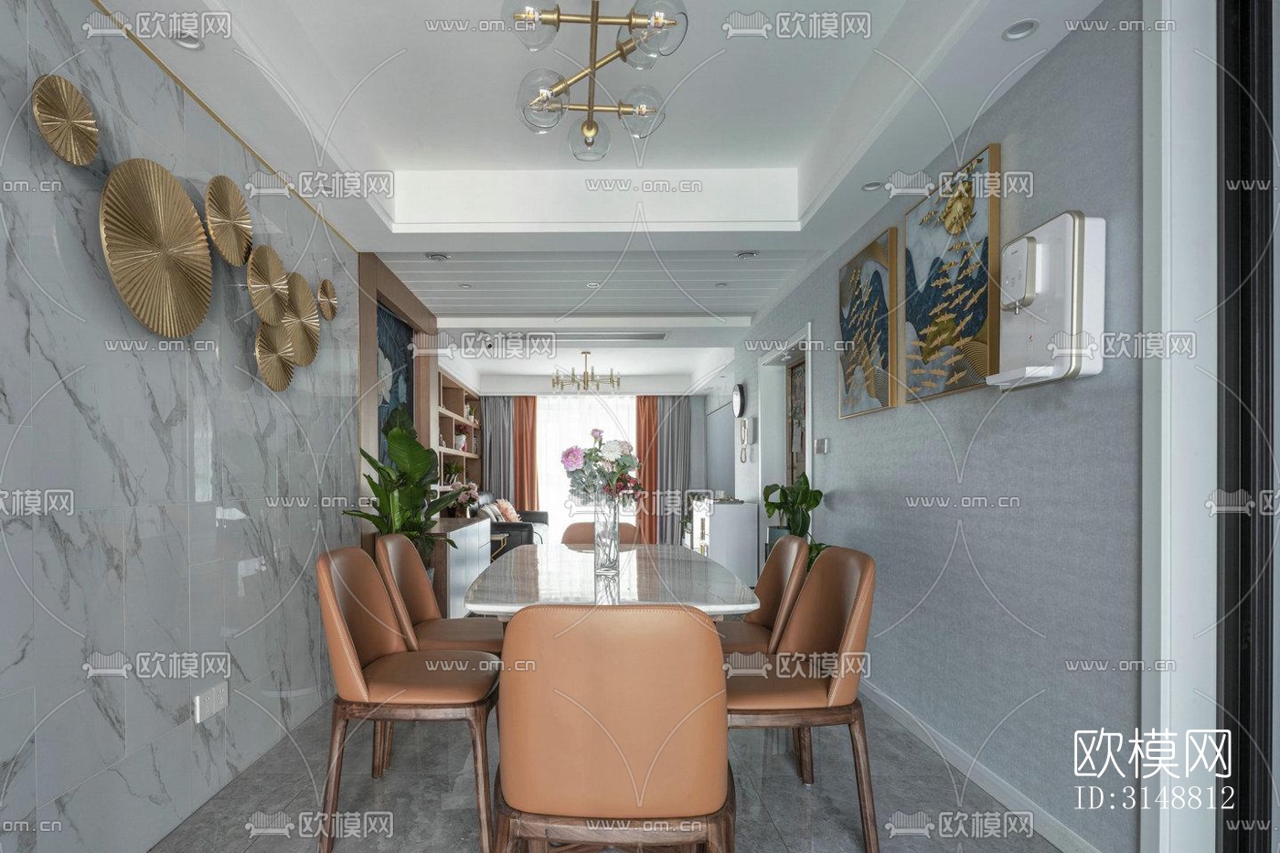 北欧平层效果图下载（渲染图5）