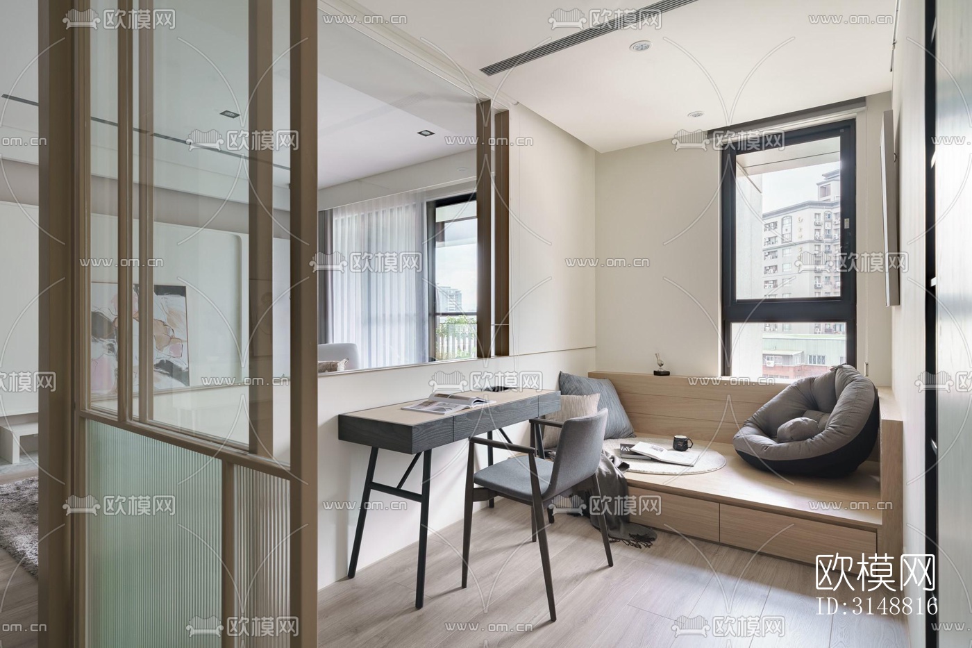 北欧平层效果图下载（渲染图11）