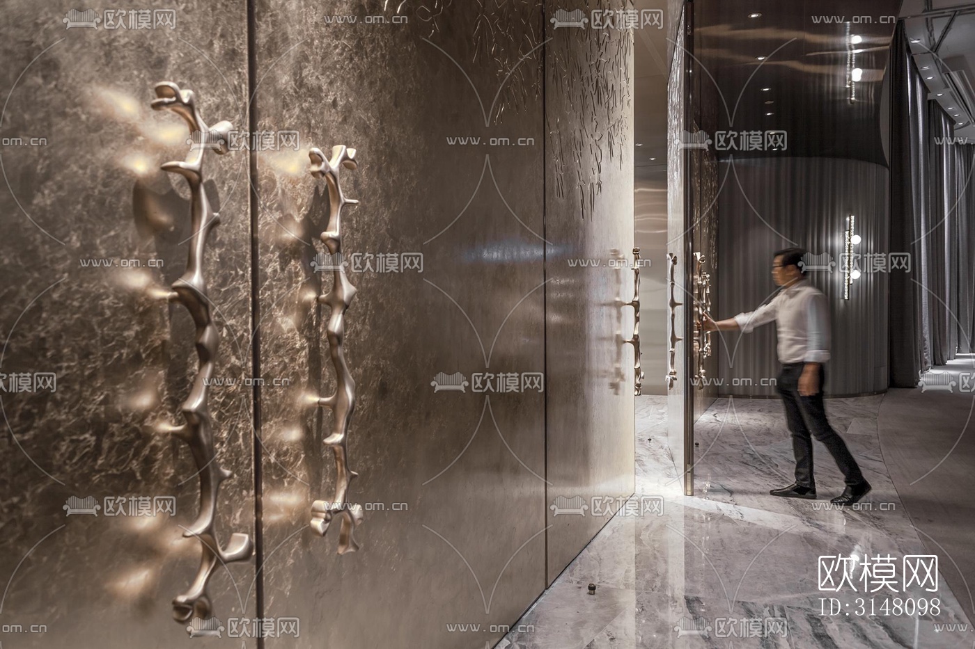 现代酒店民宿效果图下载（渲染图11）